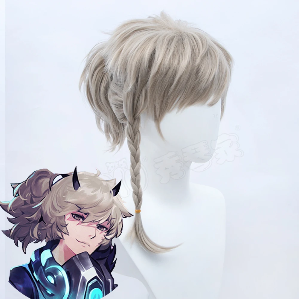 King of Glory Game skin Pei Qinhu cosplay wig Linen blonde braid short hair Fiber synthetic wig
King of Glory Game skin Pei Qinhu cosplay wig Linen blonde braid short hair Fiber synthetic wig