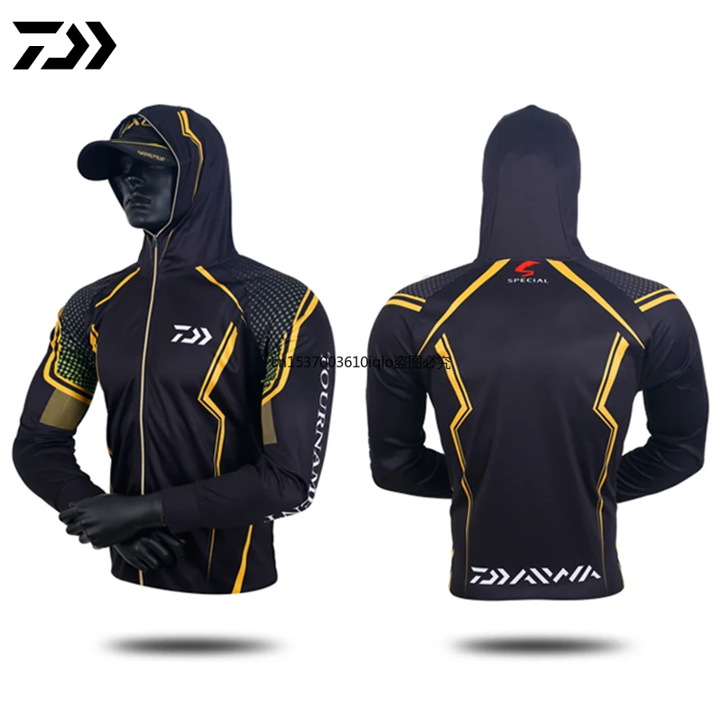 DAIWA Summer Sunscreen Fishing Shirt Men's Hoodie Sun Protection Quick Dry Full Sleeve Outdoor Breathable Fishing Jackets
DAIWA Summer Sunscreen Fishing Shirt Men's Hoodie Sun Protection Quick Dry Full Sleeve Outdoor Breathable Fishing Jackets