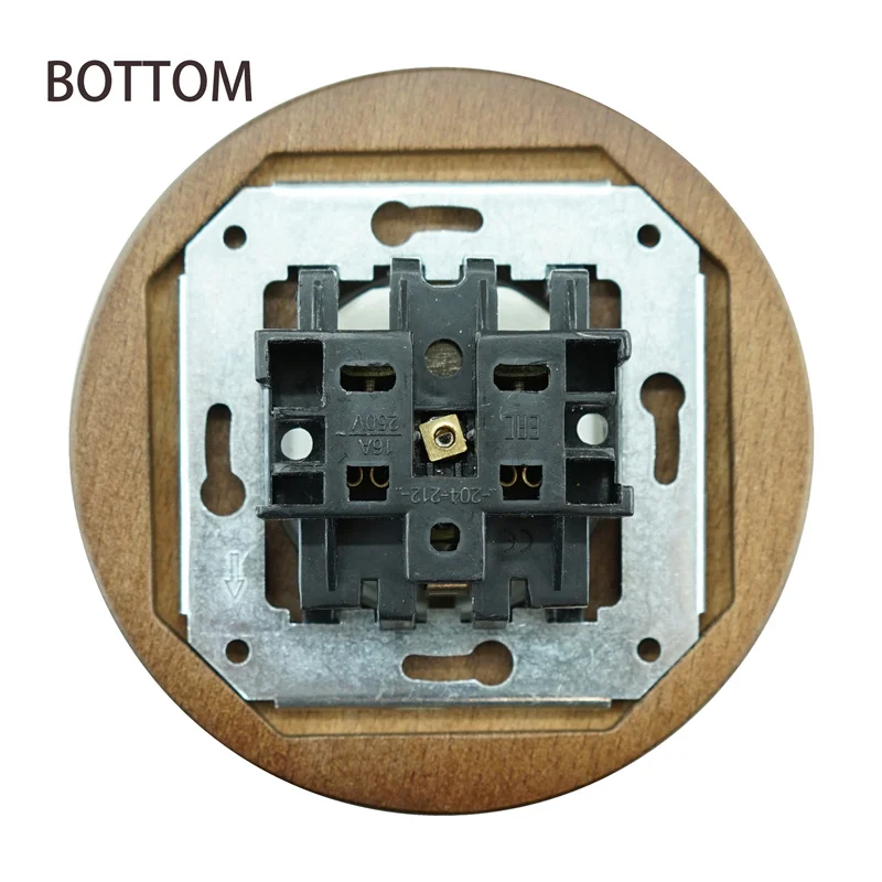 Ceramic Wooden Socket Vintage Flush Mounted Wall Socket Outlet 250V,16A
Ceramic Wooden Socket Vintage Flush Mounted Wall Socket Outlet 250V,16A