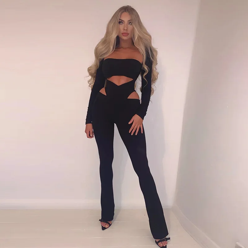 2022 New Spring Bodysuit 3 Piece Sets Women Casual Retro Flared Pants Female Sexy Hollow Out Long Sleeve Tops Bra Trouser Suits
2022 New Spring Bodysuit 3 Piece Sets Women Casual Retro Flared Pants Female Sexy Hollow Out Long Sleeve Tops Bra Trouser Suits