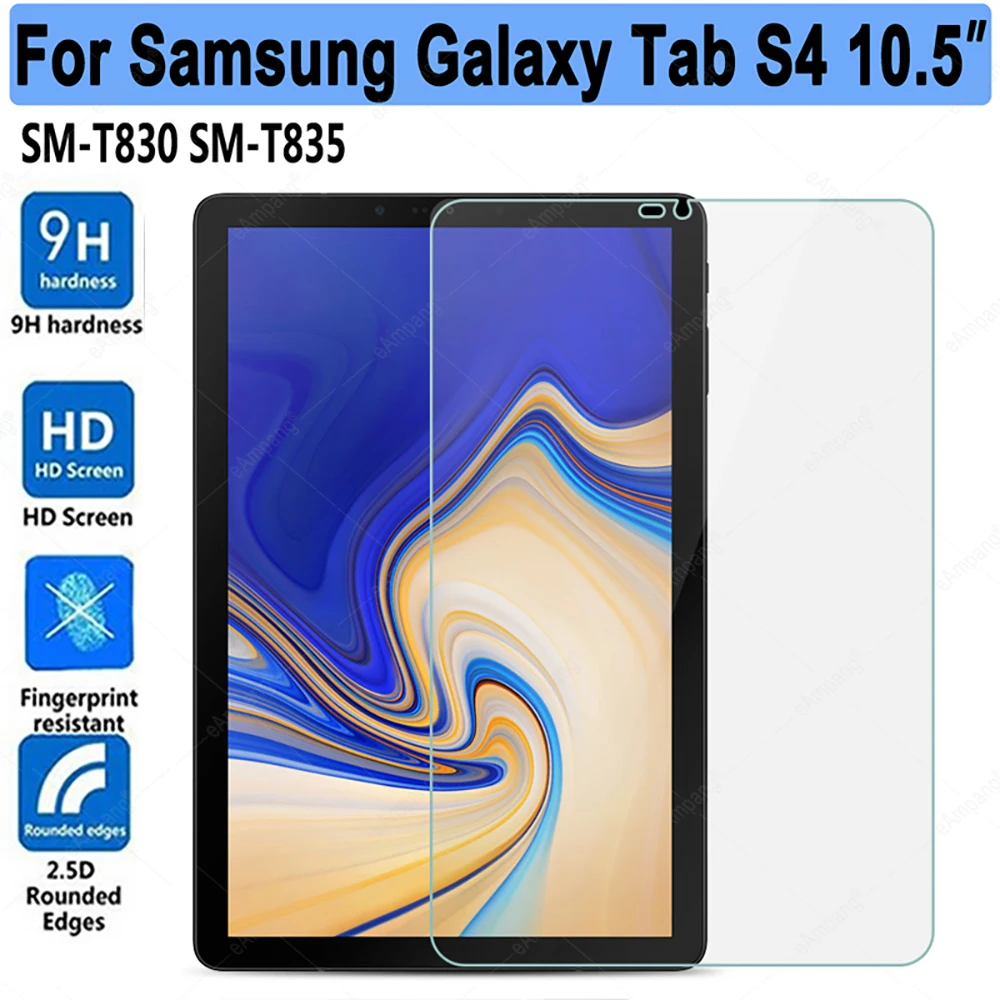 

Защитная пленка из закаленного стекла для Samsung Galaxy Tab S4 10,5 SM-T830 SM-T835 T830 T835 Screeen протектор 0,3 мм с уровнем твердости 9H HD прозрачный планшет пленк...