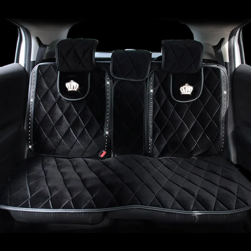 Зимние плюшевые меховые универсальные чехлы для автомобильных сидений, Заклепки в виде короны, подушка на Автокресло, аксессуары для автомобильного интерьера, чехлы на передние сиденья
Зимние плюшевые меховые универсальные чехлы для автомобильных сидений, Заклепки в виде короны, подушка на Автокресло, аксессуары для автомобильного интерьера, чехлы на передние сиденья