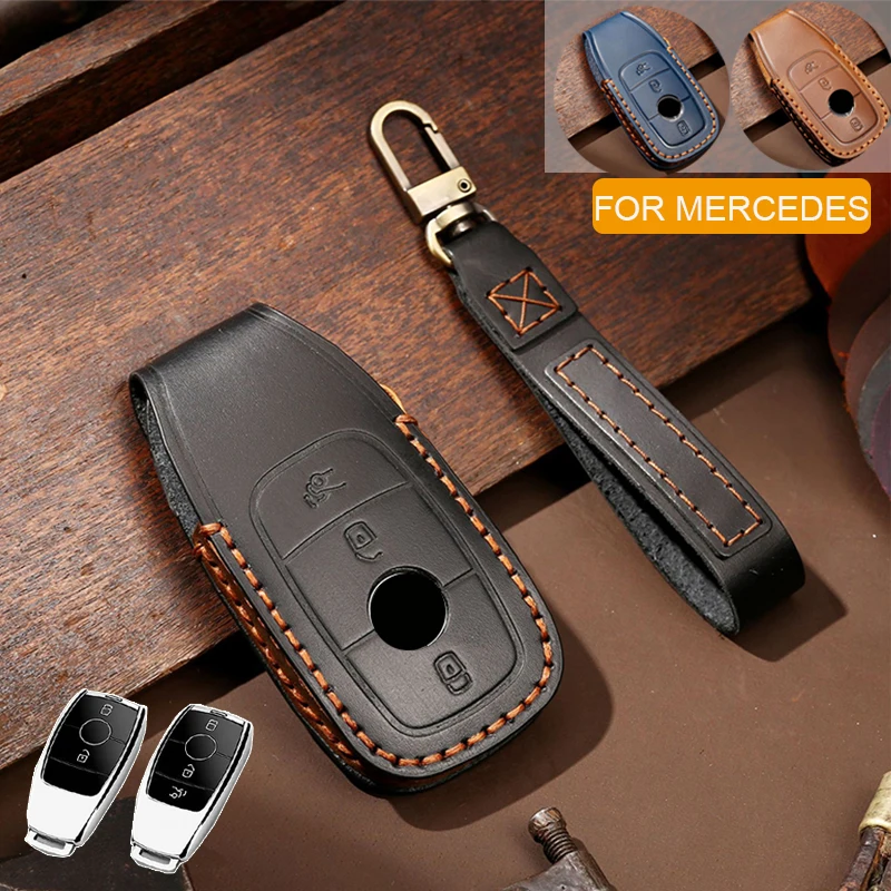 For Mercedes Benz 2018up Accessories Real Retro Leather Car Smart Remote Key Fob Case Full Cover Holder Shell Skin Keychain
For Mercedes Benz 2018up Accessories Real Retro Leather Car Smart Remote Key Fob Case Full Cover Holder Shell Skin Keychain
