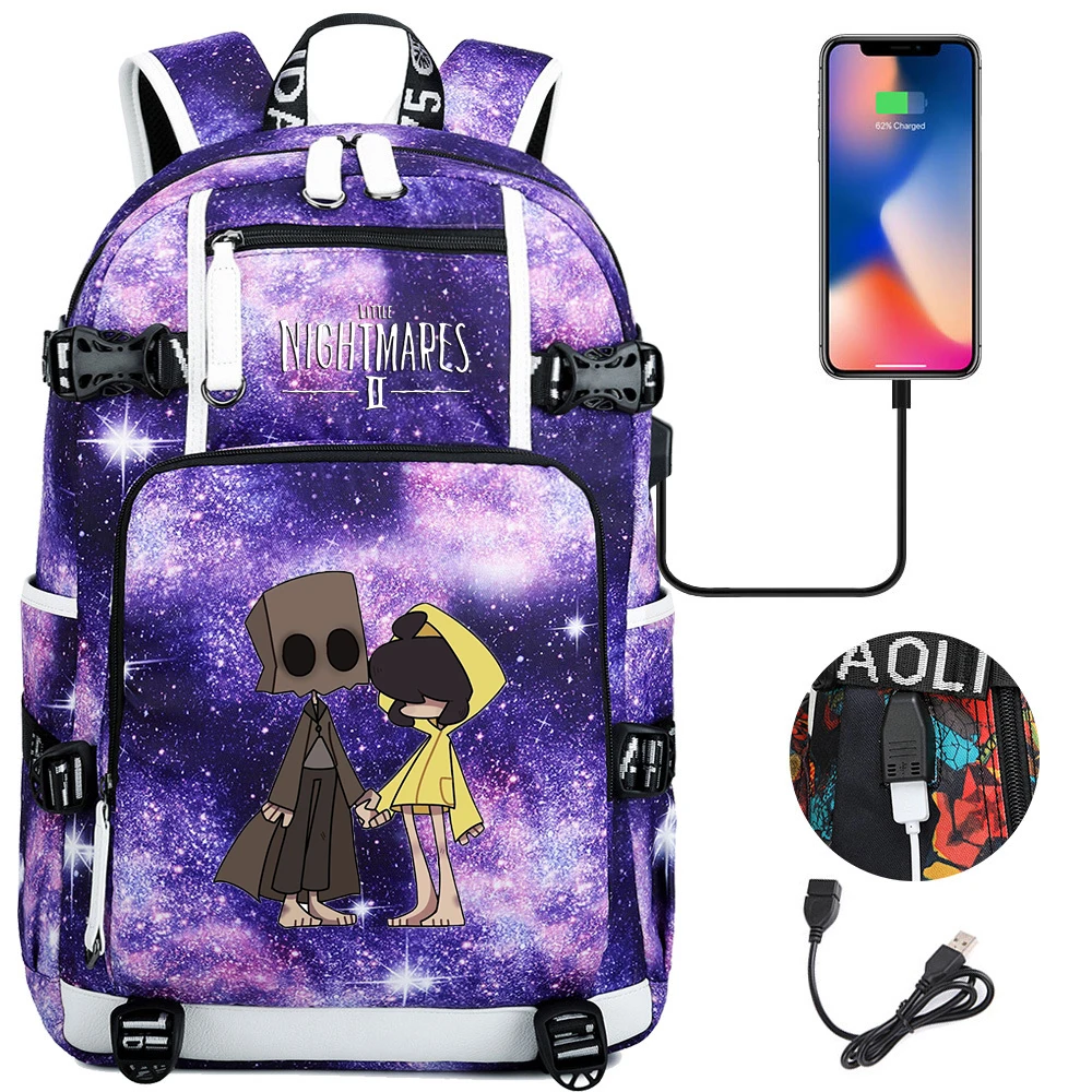Game Little Nightmares 2 Backpack Teenager Children Book Bags Multifunction USB Charging Bag Women Men Pack Bag Travel Mochila
Game Little Nightmares 2 Backpack Teenager Children Book Bags Multifunction USB Charging Bag Women Men Pack Bag Travel Mochila