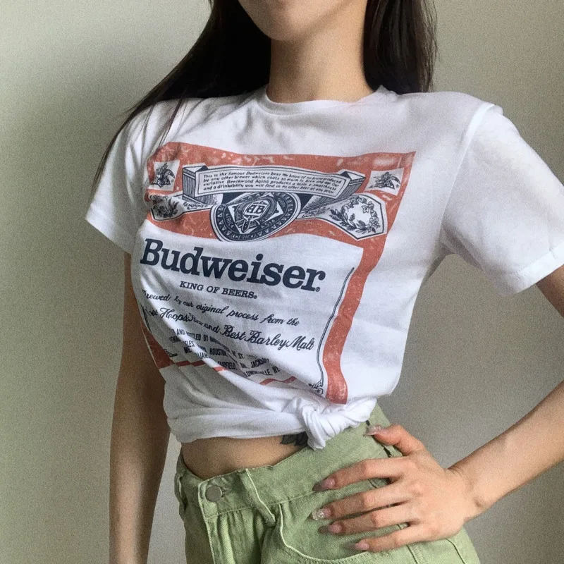 WOMENGAGA White Print T-shirt For Women 2021 Summer Super Fire Bottom With Short Letter Print Slim Fit Sleeve Tops Summer JBXV 
WOMENGAGA White Print T-shirt For Women 2021 Summer Super Fire Bottom With Short Letter Print Slim Fit Sleeve Tops Summer JBXV