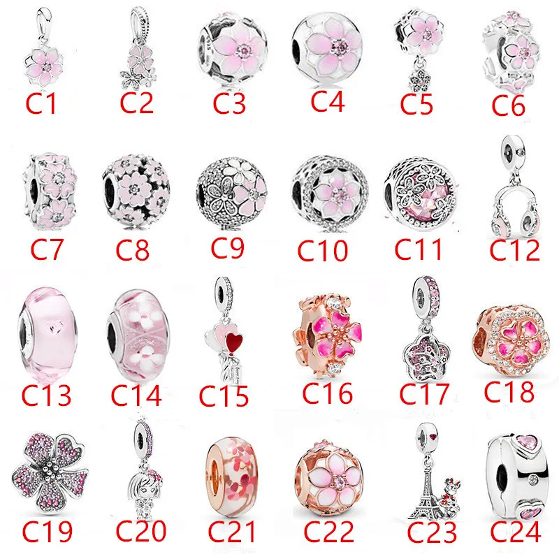Fashion 925 Sterling Silver Enamel Pink Series Daisy Flower Pendant Charm Bracelet DIY Jewelry Making For Original Pandora
Fashion 925 Sterling Silver Enamel Pink Series Daisy Flower Pendant Charm Bracelet DIY Jewelry Making For Original Pandora