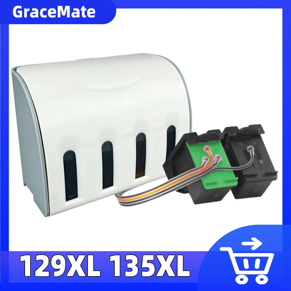 Compatible For Hp 129 135 Continuous Ink Supply System Deskjet 4145 D4155 D4160 D4163 D4168 Printer Cartridge
Compatible For Hp 129 135 Continuous Ink Supply System Deskjet 4145 D4155 D4160 D4163 D4168 Printer Cartridge