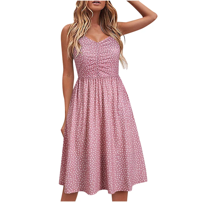 Summer Sexy Flower Print Halter Dress Solid Color Mid Skirt Casual Sleeveless Vest Short Dress Fashion Women Beach Dress
Summer Sexy Flower Print Halter Dress Solid Color Mid Skirt Casual Sleeveless Vest Short Dress Fashion Women Beach Dress