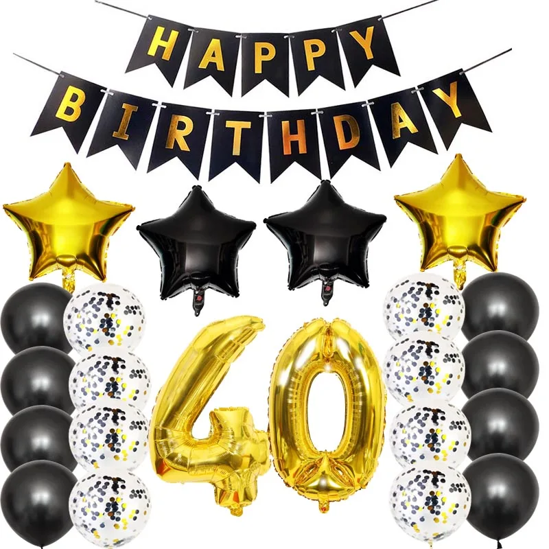 8SEASON 40 Years Birthday Banner 40th Birthday Party Decoration 40th Confetti Balloon Birthday Party Supplies
8SEASON 40 Years Birthday Banner 40th Birthday Party Decoration 40th Confetti Balloon Birthday Party Supplies