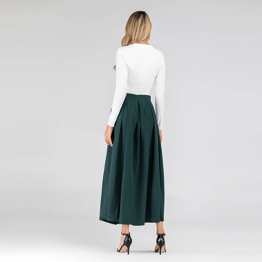 Faldas Largas Mujer Pleated A Line Long Skirt Abayas For Women Maxi Vestidos Jupe Longue Femme Musulman Elegant Modest Clothing
Faldas Largas Mujer Pleated A Line Long Skirt Abayas For Women Maxi Vestidos Jupe Longue Femme Musulman Elegant Modest Clothing