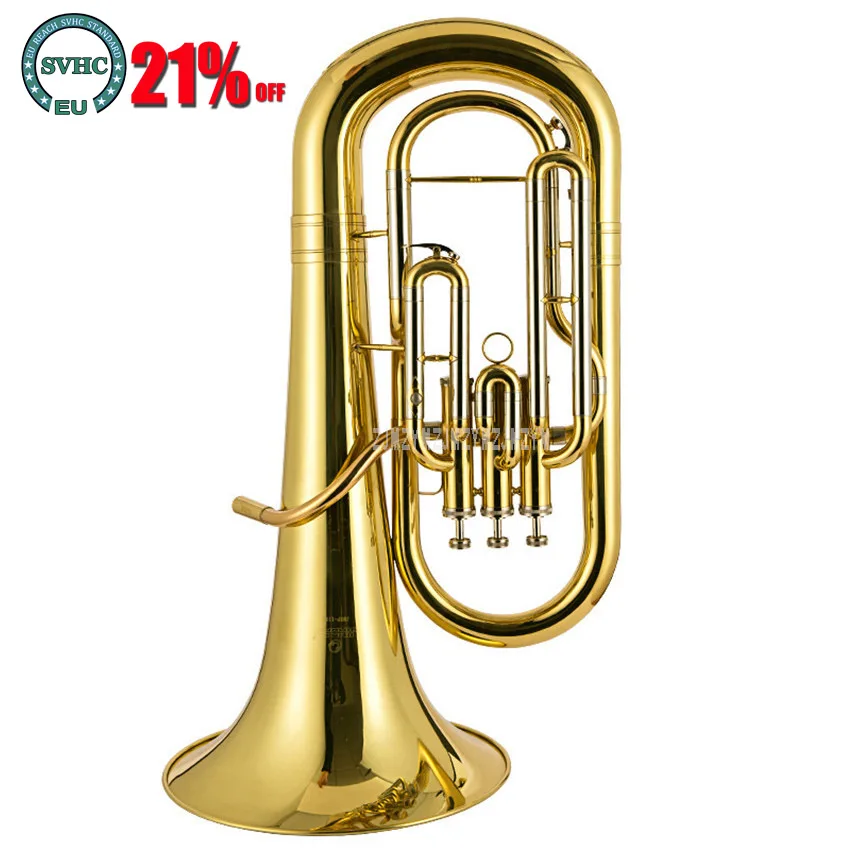Профессиональный Euphonium 3 прямой ключ Bb бас французский рог золотой Lacque Труба латунный материал Музыкальные инструменты JBEP-1180
Профессиональный Euphonium 3 прямой ключ Bb бас французский рог золотой Lacque Труба латунный материал Музыкальные инструменты JBEP-1180