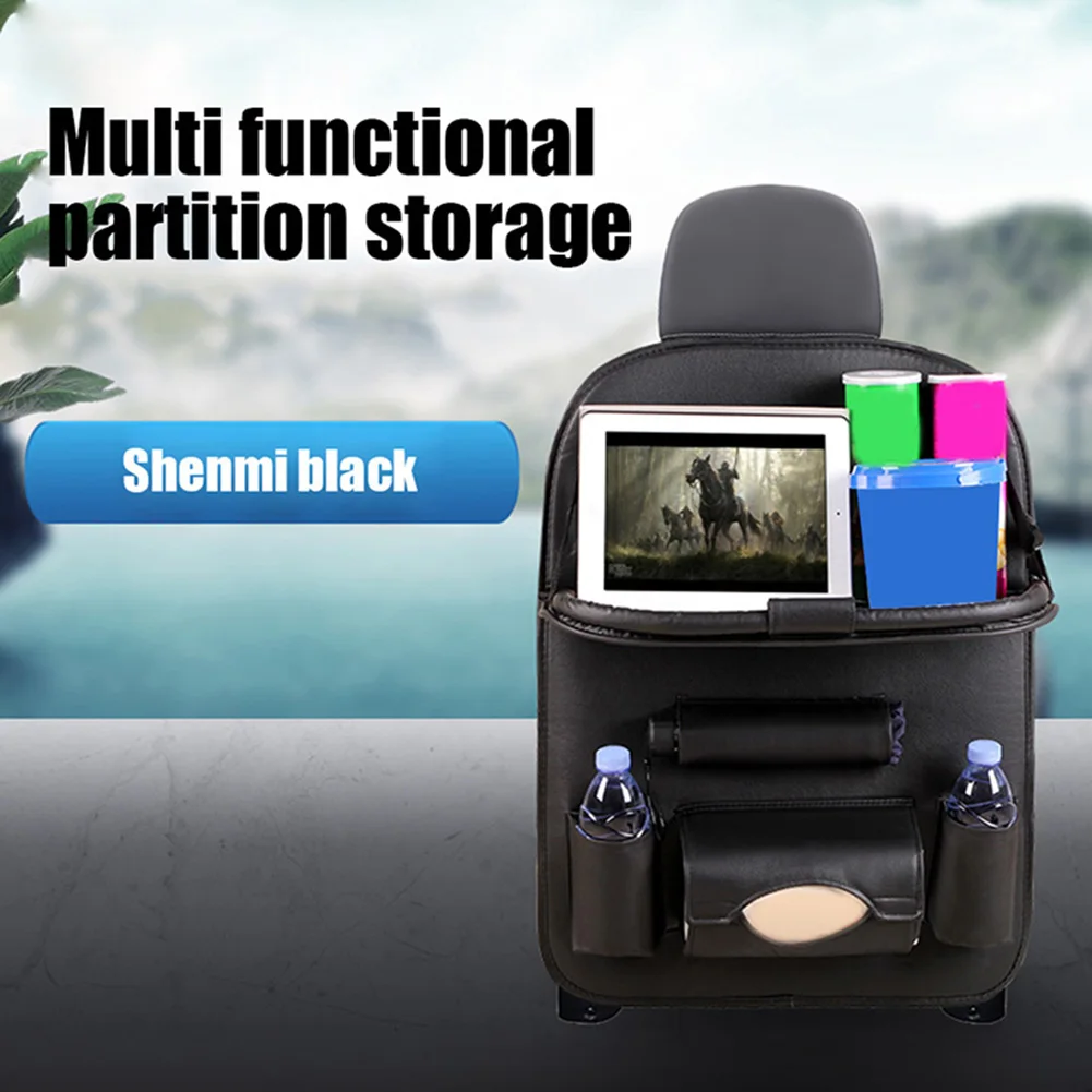 Car Backseat Organizer with Foldable Table PU Leather Multifunctional 6-Pocket Auto Storage Bag Seat Back Protector Kick Mat
Car Backseat Organizer with Foldable Table PU Leather Multifunctional 6-Pocket Auto Storage Bag Seat Back Protector Kick Mat