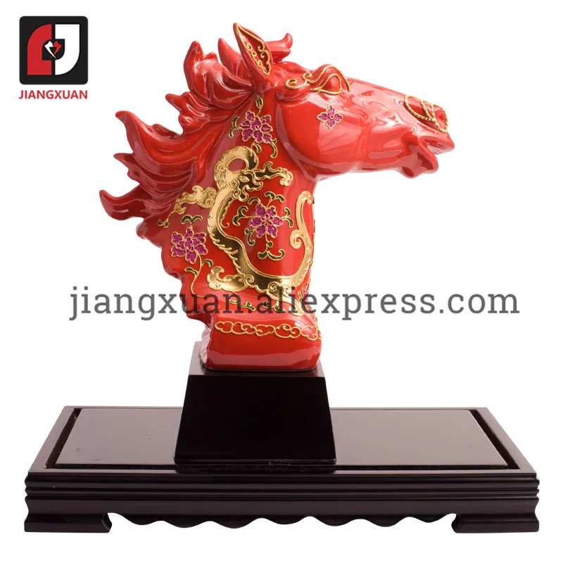 24K gold foil chinese porcelain horse head porcelain ornament home decor statues
24K gold foil chinese porcelain horse head porcelain ornament home decor statues