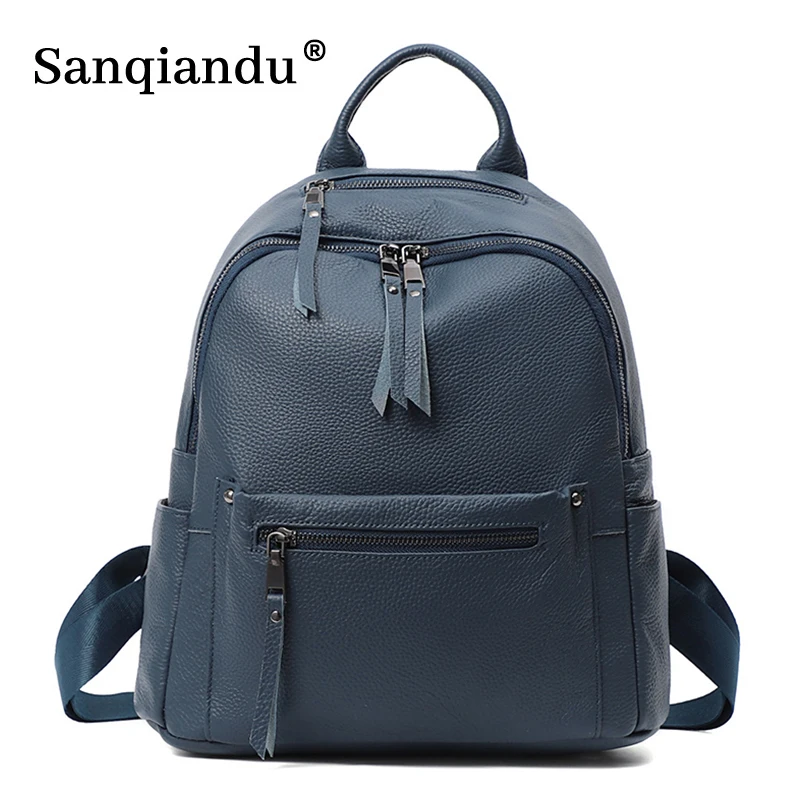 Large Capacity Women Backpacks 100% Genuine Leather Backpack Luxury Designer Cowhide Female School Bag Travel Ladies back pack 
Large Capacity Women Backpacks 100% Genuine Leather Backpack Luxury Designer Cowhide Female School Bag Travel Ladies back pack
