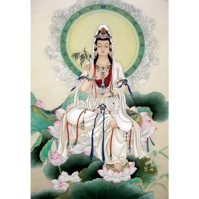 Exquisite (Avalokitesvara) scroll decoration hanging painting 
Exquisite (Avalokitesvara) scroll decoration hanging painting