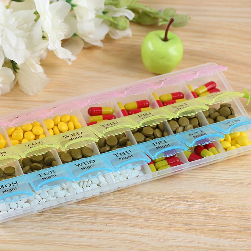 21 Compartment Plastic Boxes A Week Transparent 7 Day Pill Organizer For Puerple Pill Box 3 Times A Day Medicine Box Mask Case
21 Compartment Plastic Boxes A Week Transparent 7 Day Pill Organizer For Puerple Pill Box 3 Times A Day Medicine Box Mask Case