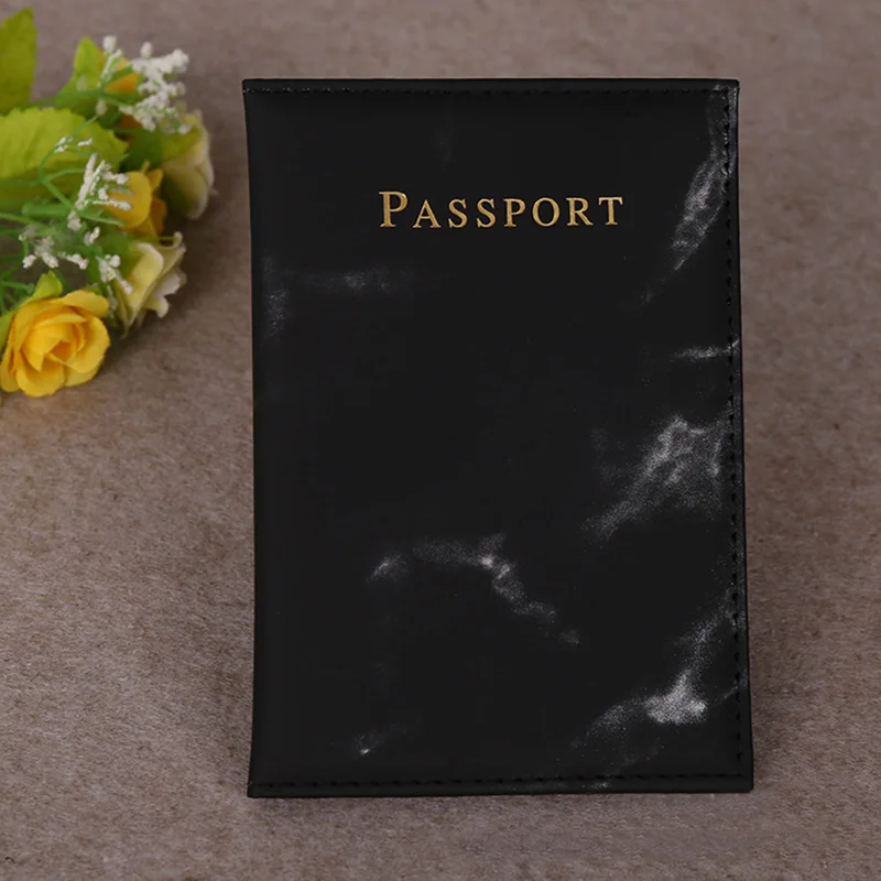 Чехол для паспорта водонепроницаемый цветной с мраморным рисунком | Багаж и