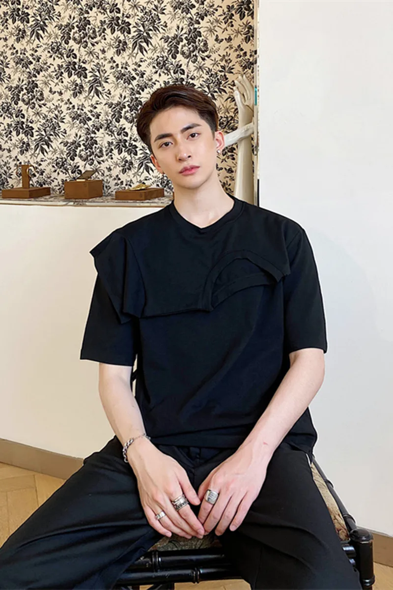 New Summer Design Half Sleeve Men's Fashion Loose Round Neck T-shirt Black White Causal Tee Tops for Male
New Summer Design Half Sleeve Men's Fashion Loose Round Neck T-shirt Black White Causal Tee Tops for Male