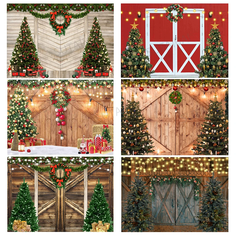Merry Christmas New Year Backdrop Barn Wood Door Backdrop Family Party Christmas Decoration Background Photography Photo Studio
Merry Christmas New Year Backdrop Barn Wood Door Backdrop Family Party Christmas Decoration Background Photography Photo Studio