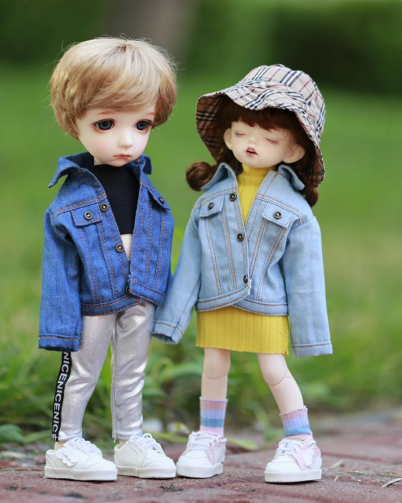 Одежда для кукол BJD, подходит для YOSD 1-6 размеров, джинсовая куртка с длинными рукавами, универсальный топ, аксессуары для кукол
Одежда для кукол BJD, подходит для YOSD 1-6 размеров, джинсовая куртка с длинными рукавами, универсальный топ, аксессуары для кукол