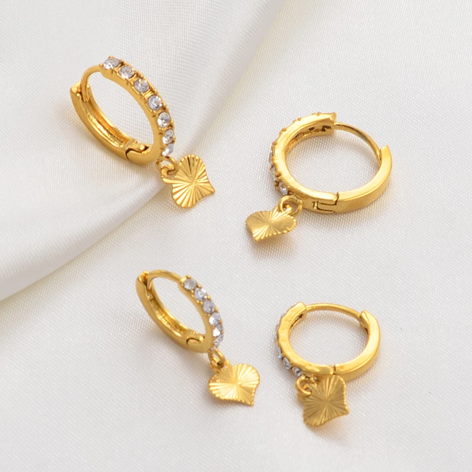 Маленькие серьги-гвоздики Anniyo золотого цвета для женщин и девочек оптовые цены