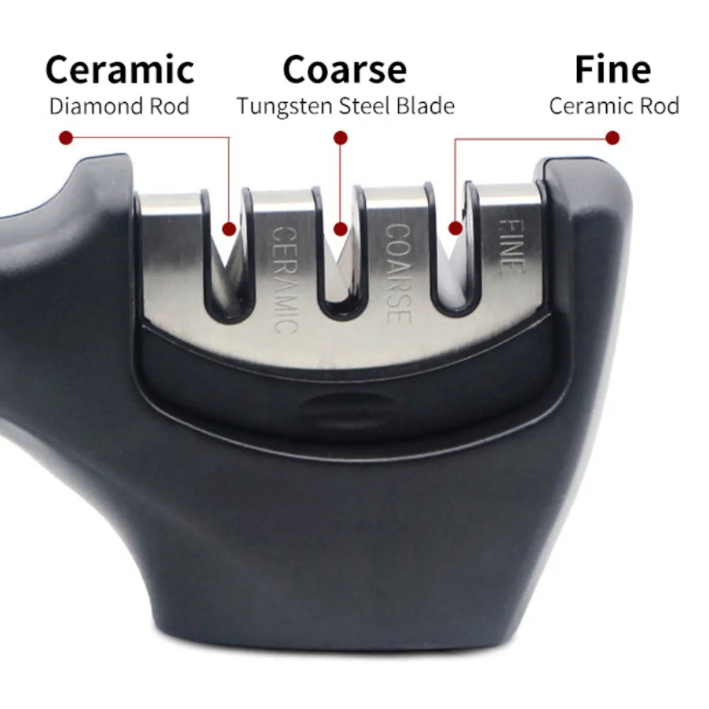 Knife Sharpener Portable 3-Slot Professional Whetstone Kitchen Sharpening Stone Tungsten Diamond Ceramic Grinder Accessories
Knife Sharpener Portable 3-Slot Professional Whetstone Kitchen Sharpening Stone Tungsten Diamond Ceramic Grinder Accessories