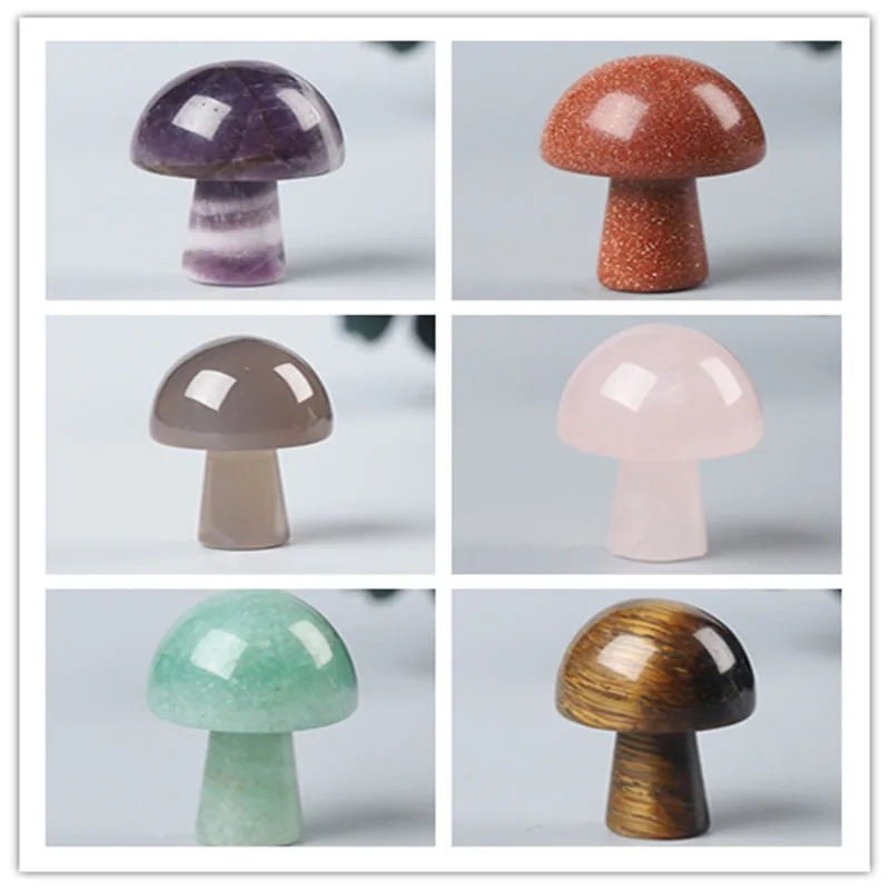 1PC Mini Mushroom Statue Natural Stone Carving Decorative Reiki Quartz Healing cCrystal Handicraft Ggift Home Decoration
1PC Mini Mushroom Statue Natural Stone Carving Decorative Reiki Quartz Healing cCrystal Handicraft Ggift Home Decoration