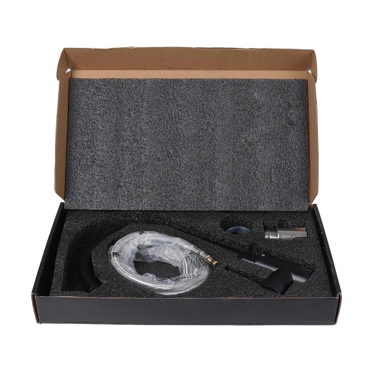 Stainless Steel Black Kitchen Faucet Kitchen Sink Water Tap Hot and Cold Single Handle Tap 360 Rotation Kitchen Shower Faucet
Stainless Steel Black Kitchen Faucet Kitchen Sink Water Tap Hot and Cold Single Handle Tap 360 Rotation Kitchen Shower Faucet