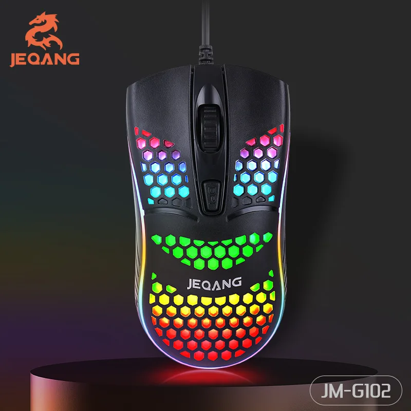 Jie Qiang G-102 Hole Honeycomb Hollow Mouse Lightweight E-Sports Office Game Chicken Eating Hole Mouse Hot Sale
Jie Qiang G-102 Hole Honeycomb Hollow Mouse Lightweight E-Sports Office Game Chicken Eating Hole Mouse Hot Sale