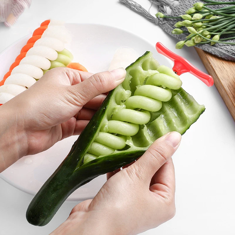 Vegetables Spiral Knife Potato Carrot Cucumber Salad Chopper Easy Spiral Screw Slicer Cutter Spiralizer Kitchen Tools
Vegetables Spiral Knife Potato Carrot Cucumber Salad Chopper Easy Spiral Screw Slicer Cutter Spiralizer Kitchen Tools
