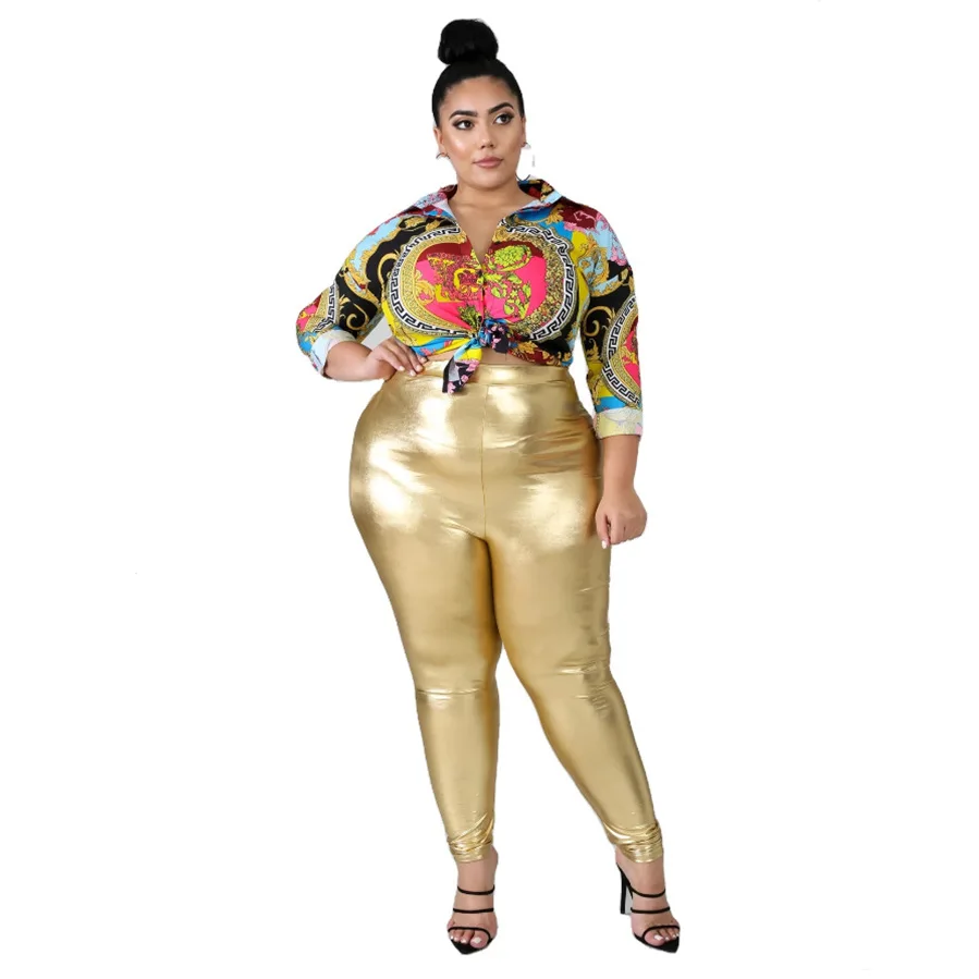 Women Hot Stamping PU Pencil Pants with Sexy Skinny Leathe Plus Size XL-5XL High Waist Bodycon Pant 2021 Spring Droppshipping
Women Hot Stamping PU Pencil Pants with Sexy Skinny Leathe Plus Size XL-5XL High Waist Bodycon Pant 2021 Spring Droppshipping
