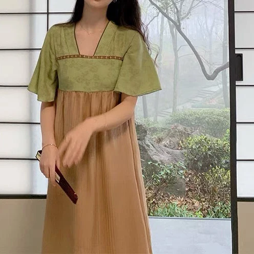 Spring autumn design retro dress women harajuku dress vestido de mujer sexy dress V-Neck Vintage Cotton A-Line
Spring autumn design retro dress women harajuku dress vestido de mujer sexy dress V-Neck Vintage Cotton A-Line