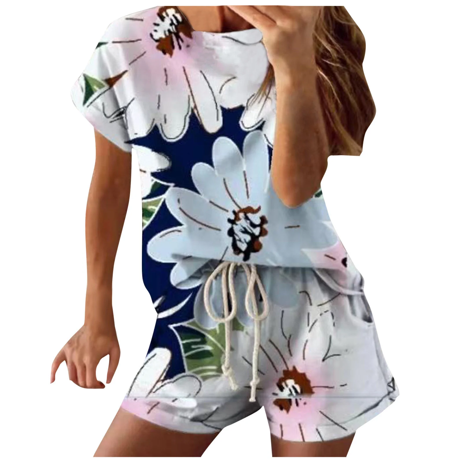 Tie-dye Gradient Pajama Sets Women's Short-sleeved Loungewear Set Homewear Ensemble Pyjama Femme Shorts Set Women Pajama
Tie-dye Gradient Pajama Sets Women's Short-sleeved Loungewear Set Homewear Ensemble Pyjama Femme Shorts Set Women Pajama