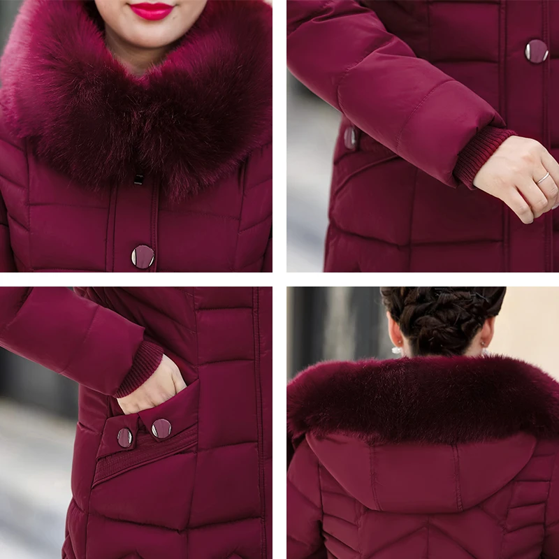 2020 Winter Long Jacket For Women Solid Parka Mujer Plus Size Thicken Hooded With Fur Collar Buttons Outwear Coat Invierno Mujer
2020 Winter Long Jacket For Women Solid Parka Mujer Plus Size Thicken Hooded With Fur Collar Buttons Outwear Coat Invierno Mujer