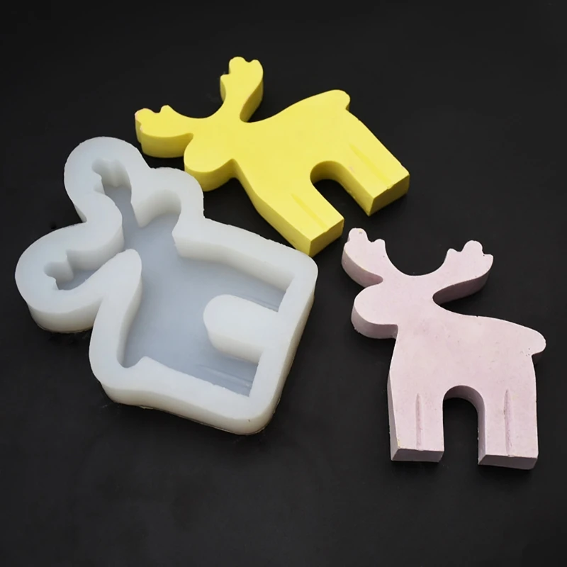 U90E Christmas Elk Decorations Epoxy Resin Mold Ornaments Casting Silicone Mould DIY Crafts Plaster Candle Soap Mold
U90E Christmas Elk Decorations Epoxy Resin Mold Ornaments Casting Silicone Mould DIY Crafts Plaster Candle Soap Mold