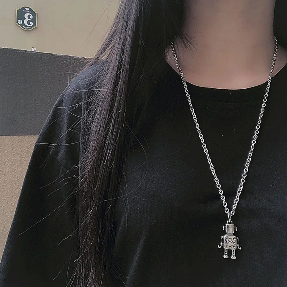Couple Titanium Steel Robot Style Men Pendant Necklace Fashion Design Korean Style Jewelry Resistant Chain
Couple Titanium Steel Robot Style Men Pendant Necklace Fashion Design Korean Style Jewelry Resistant Chain
