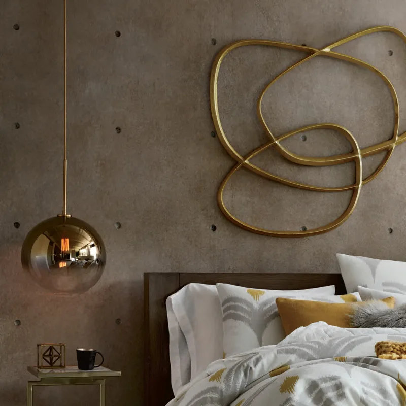 Modern pendant lamp LukLoy attic silver gold glass ball pendant lamp droplight restaurant kitchen lamps and lanterns of sitting
Modern pendant lamp LukLoy attic silver gold glass ball pendant lamp droplight restaurant kitchen lamps and lanterns of sitting