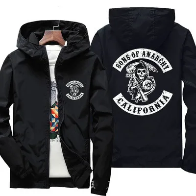 NEW Hoodies Men Sons of Anarchy Casual Hip Hop Harajuku Long Sleeve Hooded Sweatshirts zipper Windproof Jacket Hoody Clothing
NEW Hoodies Men Sons of Anarchy Casual Hip Hop Harajuku Long Sleeve Hooded Sweatshirts zipper Windproof Jacket Hoody Clothing