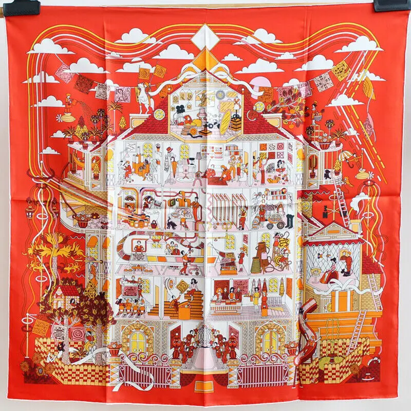 Luxury 100% Twill Silk Scarf Bandana Women Fashion Party Print Shawl Hijab Head Neck Hair Kerchief 90*90cm
Luxury 100% Twill Silk Scarf Bandana Women Fashion Party Print Shawl Hijab Head Neck Hair Kerchief 90*90cm