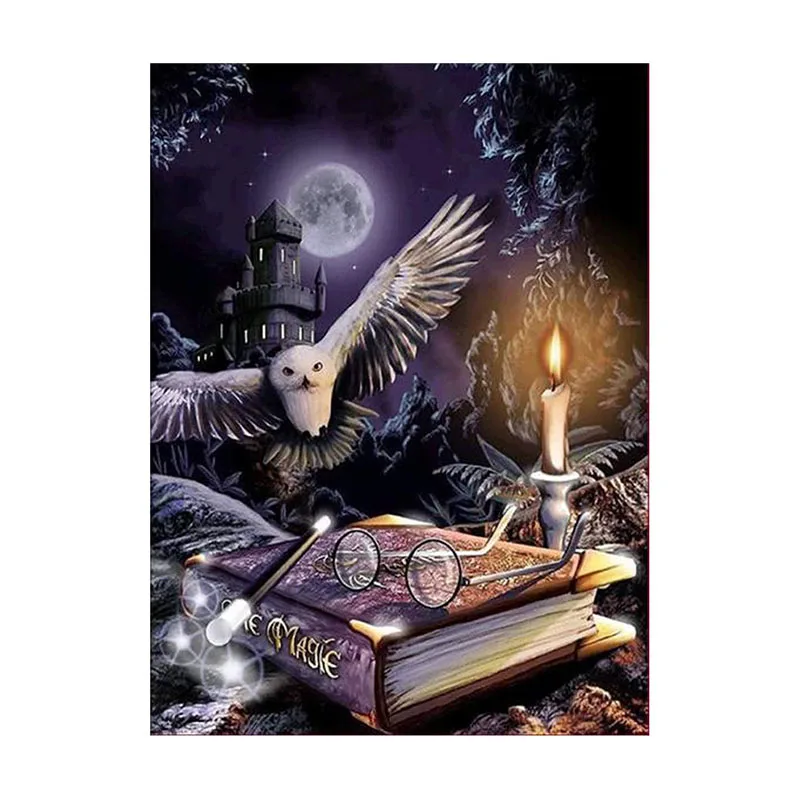 Little Painter Round 5D DIY Diamond Painting by Number Kits for Home Wall Decor 12x16 Inch Black Castle Eagle Ancient Book
Little Painter Round 5D DIY Diamond Painting by Number Kits for Home Wall Decor 12x16 Inch Black Castle Eagle Ancient Book
