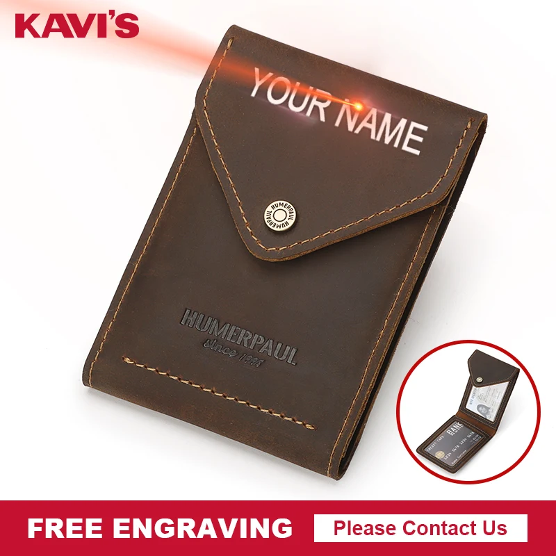 KAVIS Free Engraving Male's Leather Card Holder Vertical Ultra-Thin Card Holder Business Card Holders Men Driver’s License New
KAVIS Free Engraving Male's Leather Card Holder Vertical Ultra-Thin Card Holder Business Card Holders Men Driver’s License New