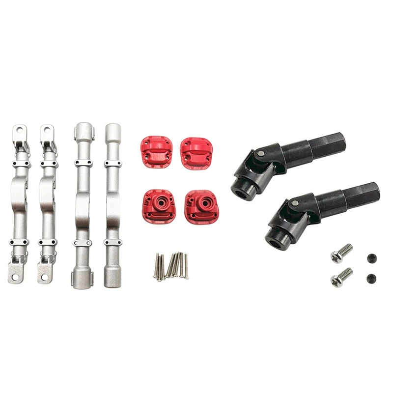 2 Set RC Car Part: 1 Set Front And Rear Axle Housing Accessories Toys & 1 Set Universal Steering Joint Drive Shaft
2 Set RC Car Part: 1 Set Front And Rear Axle Housing Accessories Toys & 1 Set Universal Steering Joint Drive Shaft