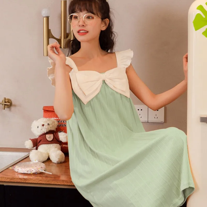 Tonngirls Summer Night Dress Women Plus Size Sleep Sleevless Night Gown For Women Cotton Loose Patchwork Princess Homewear Chic
Tonngirls Summer Night Dress Women Plus Size Sleep Sleevless Night Gown For Women Cotton Loose Patchwork Princess Homewear Chic