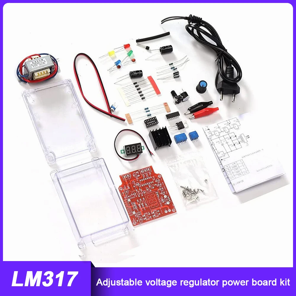 LM317 комплект регулятора мощности, регулируемое напряжение, набор «сделай сам» от 220 до 1,25-12,5 в, понижающий блок питания, печатная плата модул...
LM317 комплект регулятора мощности, регулируемое напряжение, набор «сделай сам» от 220 до 1,25-12,5 в, понижающий блок питания, печатная плата модул...