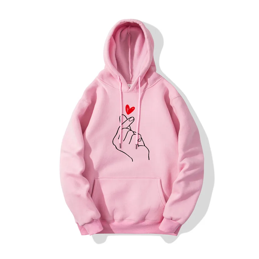 Men/Women Hoodies Spring Fashion Casual Finger Heart Love Pattern Hooded Sweatshirts Long Sleeve Hooded Coats Lovers Costume
Men/Women Hoodies Spring Fashion Casual Finger Heart Love Pattern Hooded Sweatshirts Long Sleeve Hooded Coats Lovers Costume