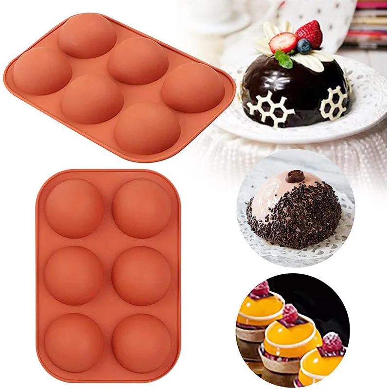 6 pieces of silica gel small semicircle baking cake mold spherical DIY chocolate pudding Christmas mold
6 pieces of silica gel small semicircle baking cake mold spherical DIY chocolate pudding Christmas mold
