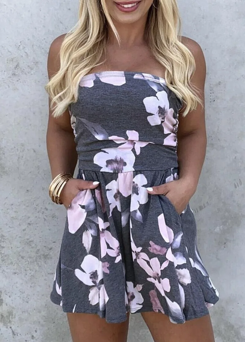 2021 New Fashion Print Sexy Strapless Chest Wrap Shorts Dress Beach Bohemian Women's Clothing Jumpsuits for Women 2021
2021 New Fashion Print Sexy Strapless Chest Wrap Shorts Dress Beach Bohemian Women's Clothing Jumpsuits for Women 2021