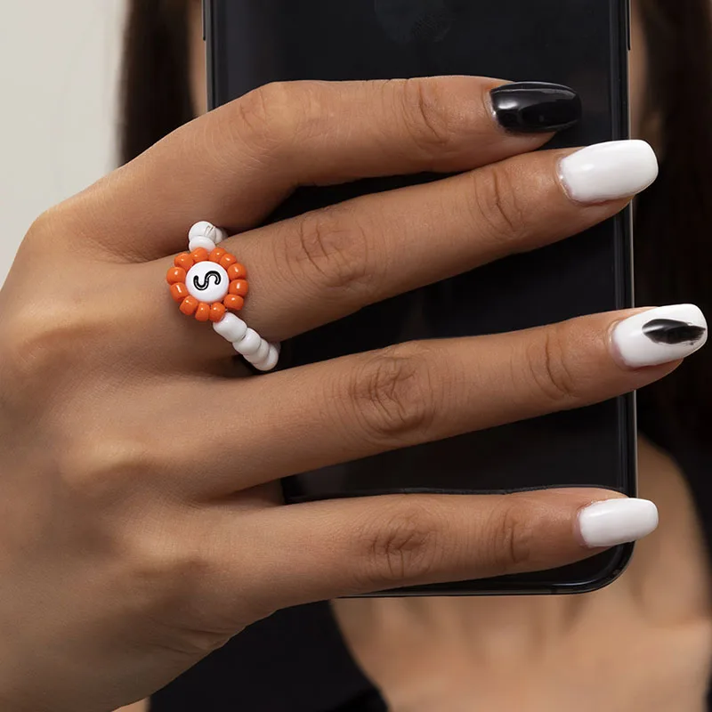 Bohemia Initial Letter Beads Finger Rings For Women Girl Letter Beads Couple Ring Harajuku Birthday Jewelry Accessories BFF 2021
Bohemia Initial Letter Beads Finger Rings For Women Girl Letter Beads Couple Ring Harajuku Birthday Jewelry Accessories BFF 2021