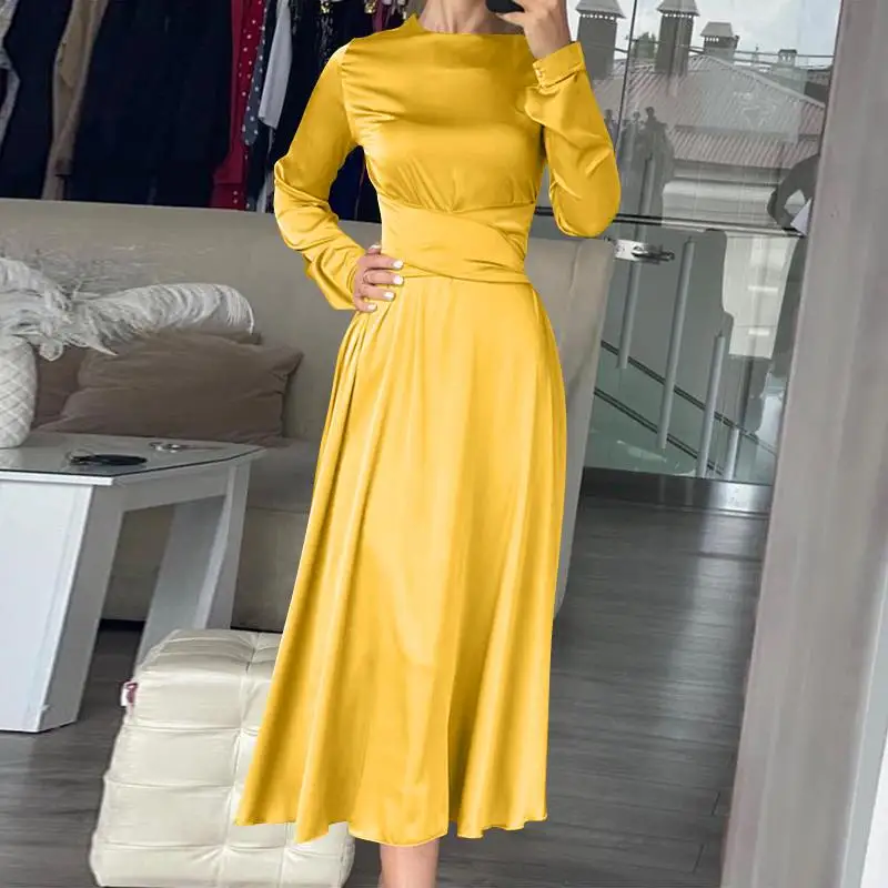 Autumn Dress With Belted VONDA Women Casual O Neck Long Sleeve Solid Dresses Oversize Bohemian Vestidos Loose Sundress Oversized
Autumn Dress With Belted VONDA Women Casual O Neck Long Sleeve Solid Dresses Oversize Bohemian Vestidos Loose Sundress Oversized