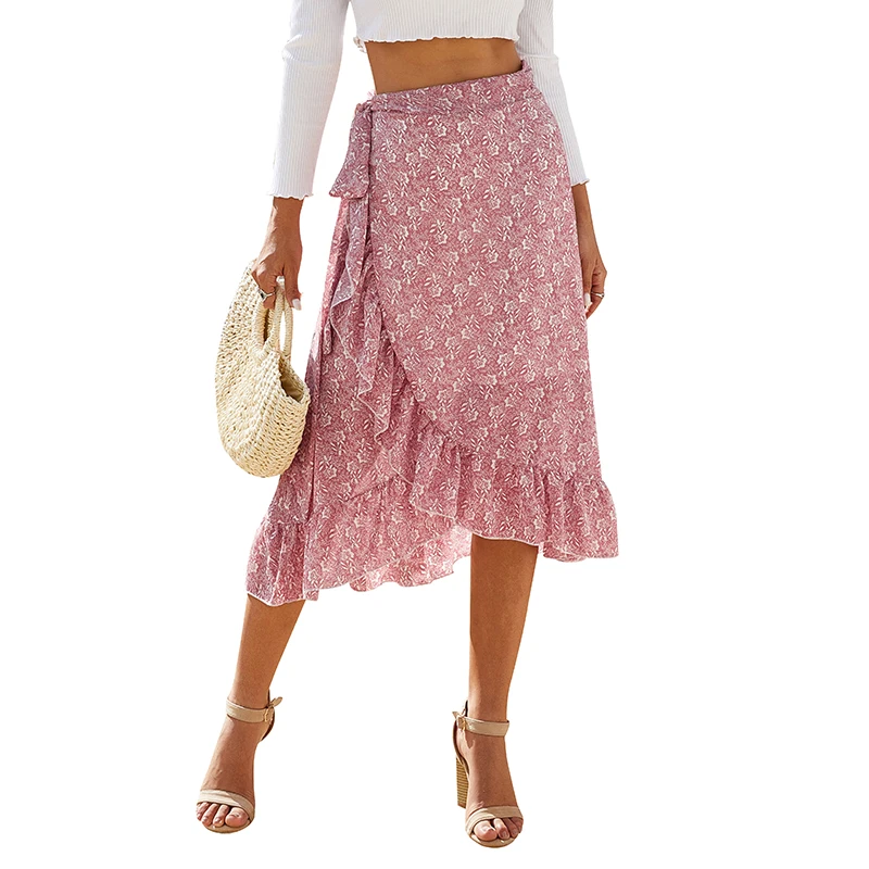 Floral Print High Waist Bandage Ruffle Patchwork Skirt Women Summer Boho Midi Length Fresh And Sweet Streetwear Skirts
Floral Print High Waist Bandage Ruffle Patchwork Skirt Women Summer Boho Midi Length Fresh And Sweet Streetwear Skirts